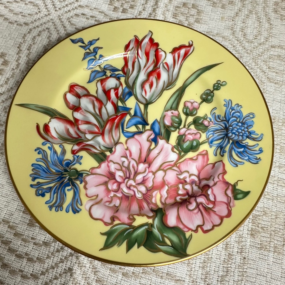 Fitz & Floyd Salad Plates "Joie des Fleurs" Vintage Salad Plate / Decor 1 Pc